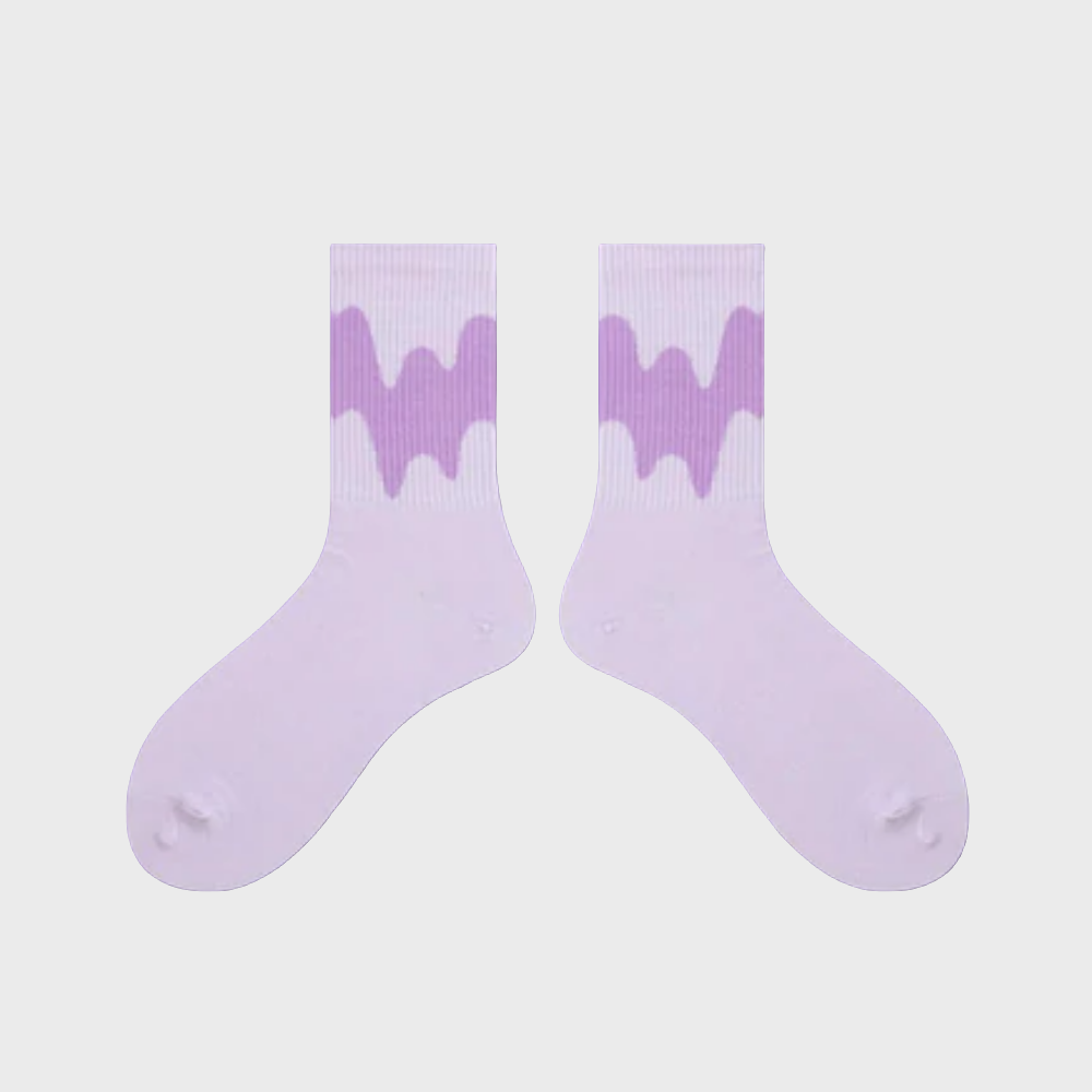 FadeWave Unisex Crew Socks