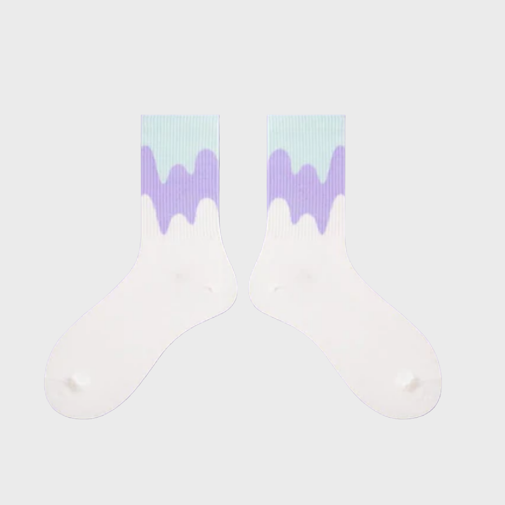 FadeWave Unisex Crew Socks