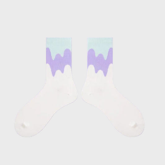 FadeWave Unisex Crew Socks