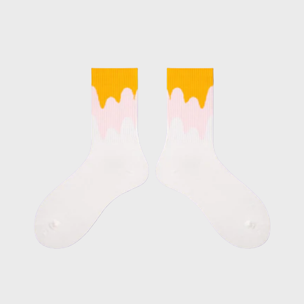 FadeWave Unisex Crew Socks