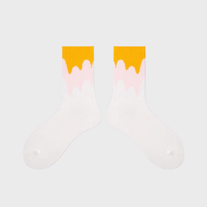 FadeWave Unisex Crew Socks