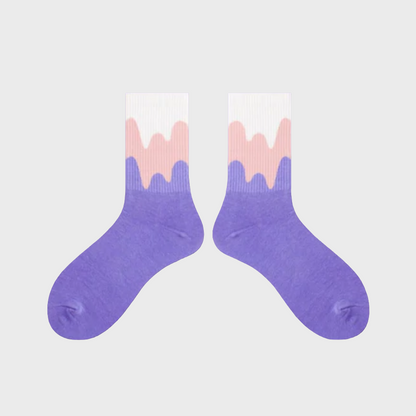 FadeWave Unisex Crew Socks