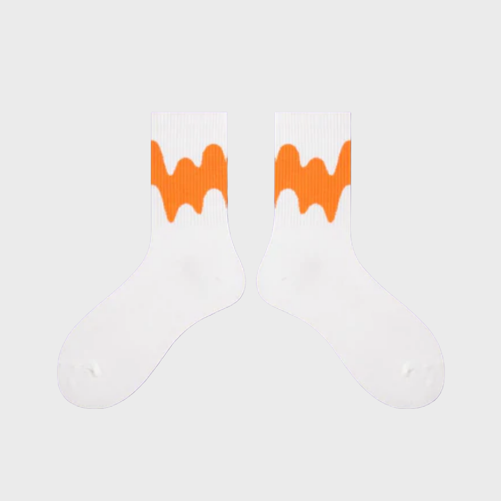 FadeWave Unisex Crew Socks