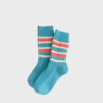 WinterStripes Women's Autumn & Winter Crew Socks