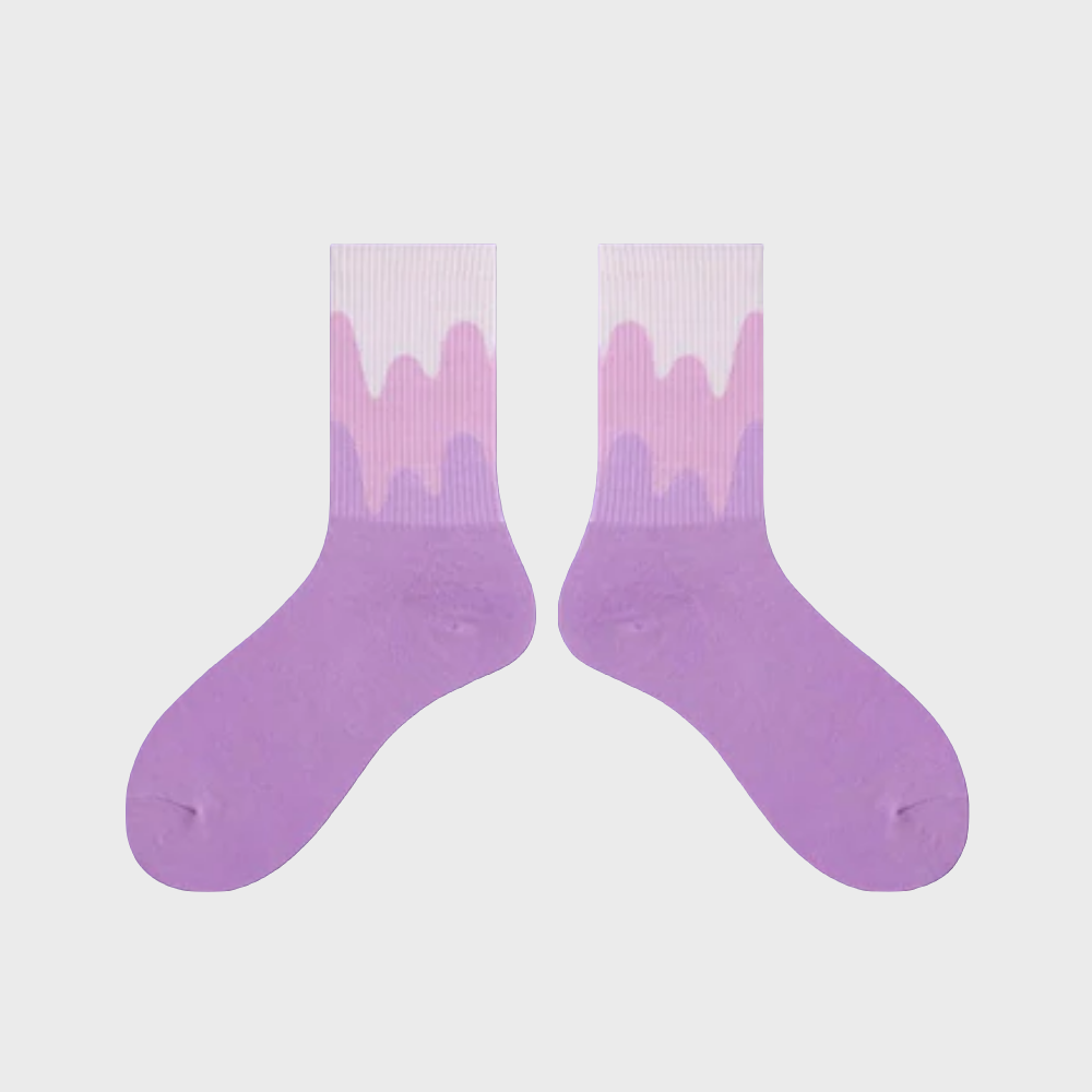 FadeWave Unisex Crew Socks