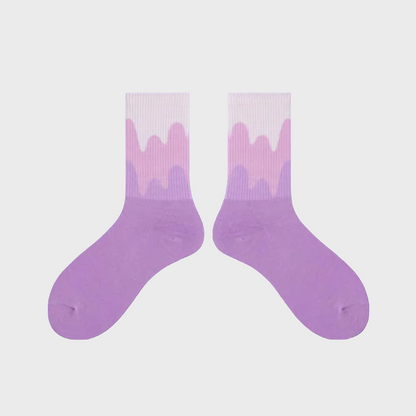 FadeWave Unisex Crew Socks