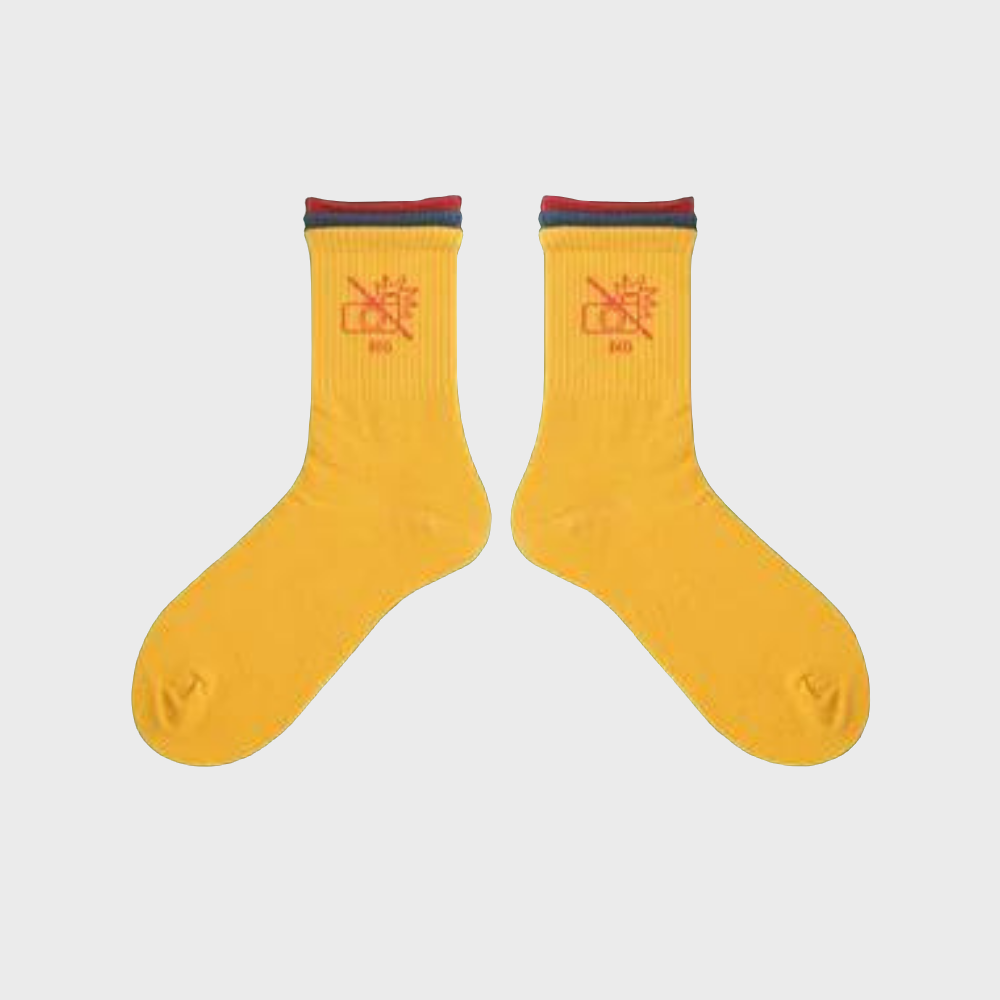 PulseFeet Colored Unisex Crew Socks - 1 Pair