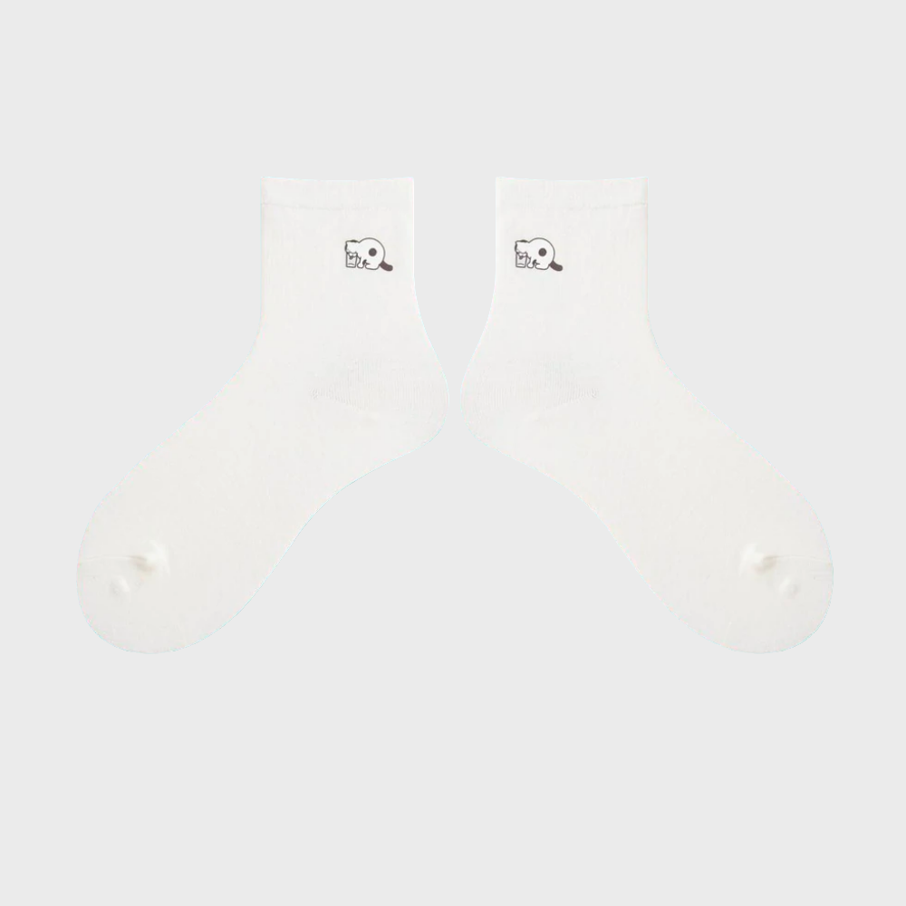 FlumoCartoon Cotton Socks for Women - 1 Pair