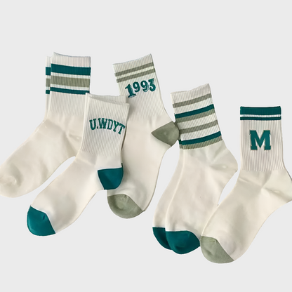 SportySocks - Trendy and Cute Women’s Socks - 5 Pairs