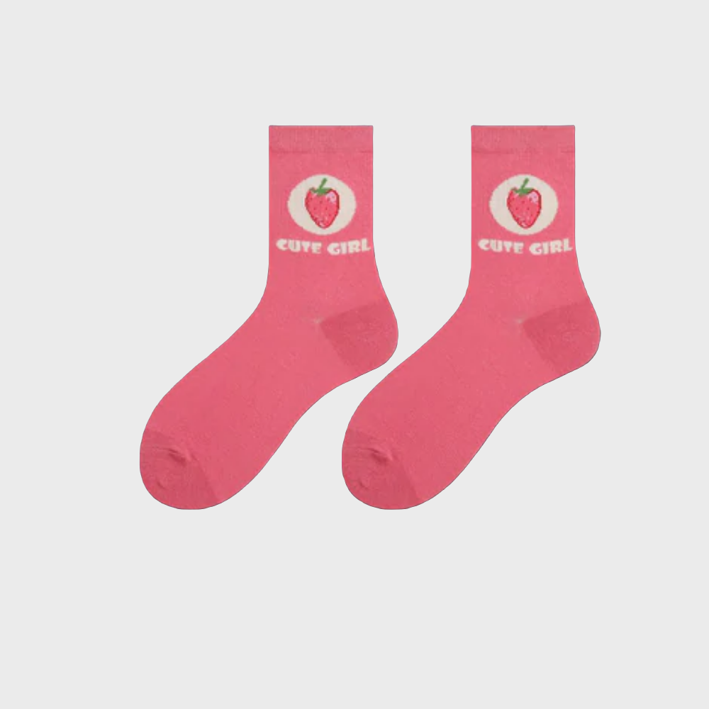 PairDelight Cotton Crew Socks for Women