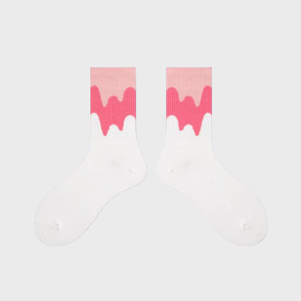 FadeWave Unisex Crew Socks