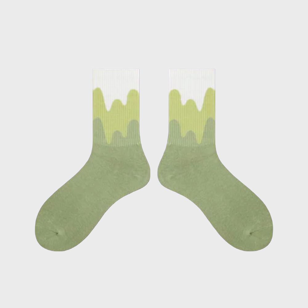 FadeWave Unisex Crew Socks