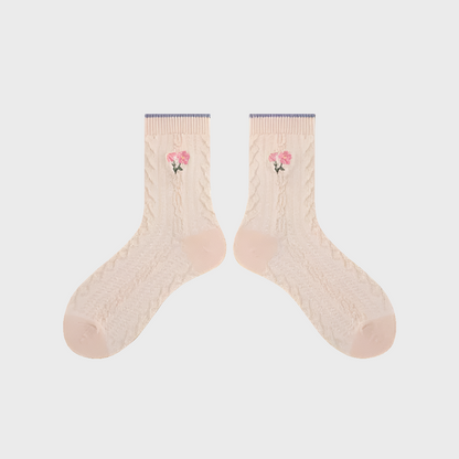 FitSolace Women's Cotton Crew Socks