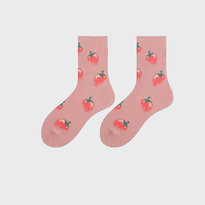 PairDelight Cotton Crew Socks for Women