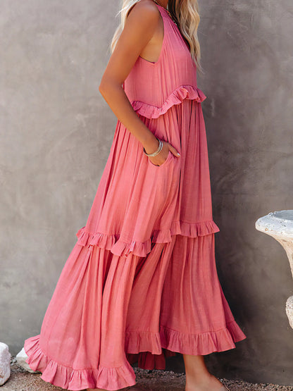 Iren Flowy Summer Maxi Dress