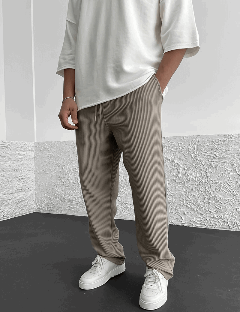 Women's Ripped Beige Top - Trendy Rib Design, Loose Fit, Casual Style-1