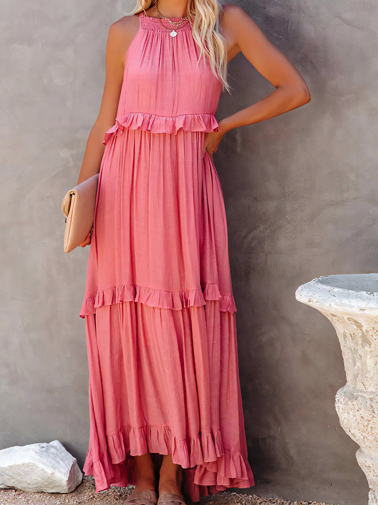 Iren Flowy Summer Maxi Dress