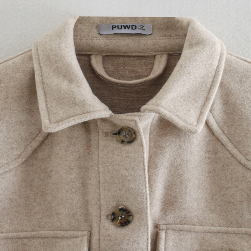 Women's Wool Coat - Medium-Length Winter Coat for Women with Belt and Button Closure-5