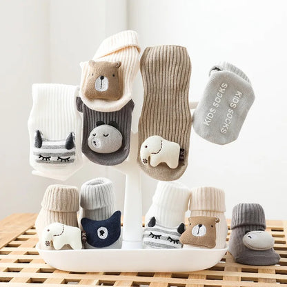 SnugPaw Soft Cotton Baby Grip Socks