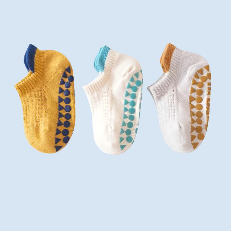 BreezySteps Baby Mesh Grip Socks - 3 Pairs