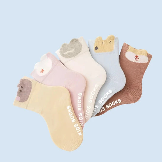 BreatheEase Baby Grip Socks - 5 Pairs