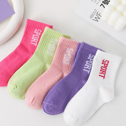 Sportleys Boys and  Girl Sport Socks - Soft, Breathable, Boneless Cotton - 5 Pairs