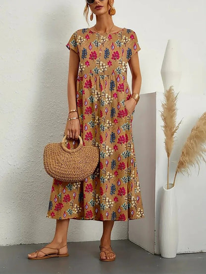 Katherine Elegant Floral Summer Dress