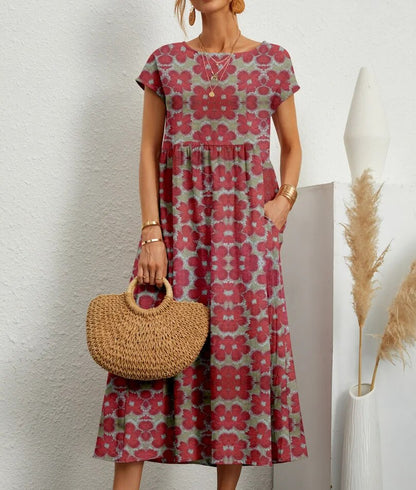 Katherine Elegant Floral Summer Dress