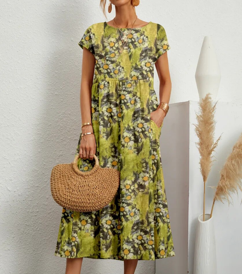 Katherine Elegant Floral Summer Dress