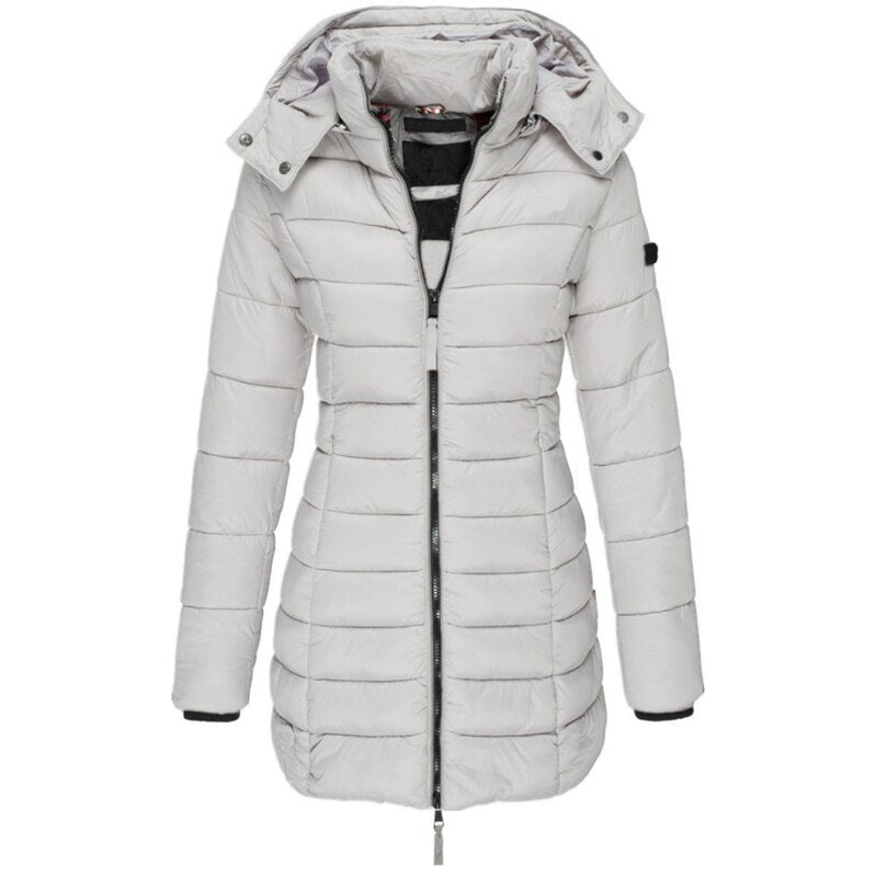 Variant image for Women's Puffer Jacket with Hood - Warm Winter Coat for Cold Weather-37
