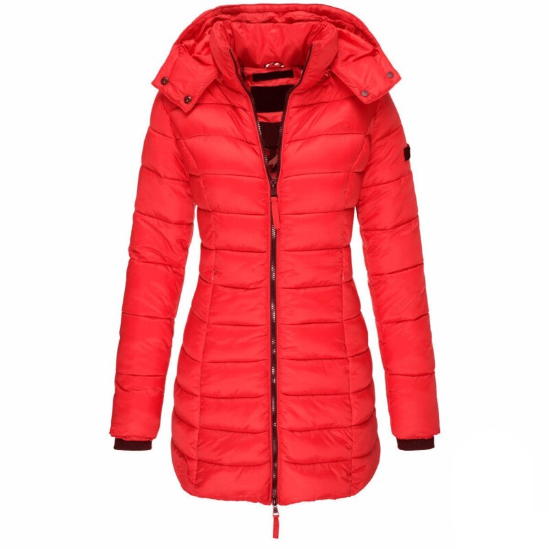 Women's Puffer Jacket with Hood - Warm Winter Coat for Cold Weather-5