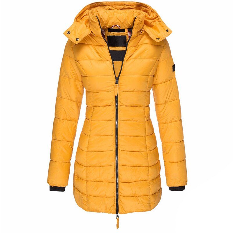 Women's Puffer Jacket with Hood - Warm Winter Coat for Cold Weather-2