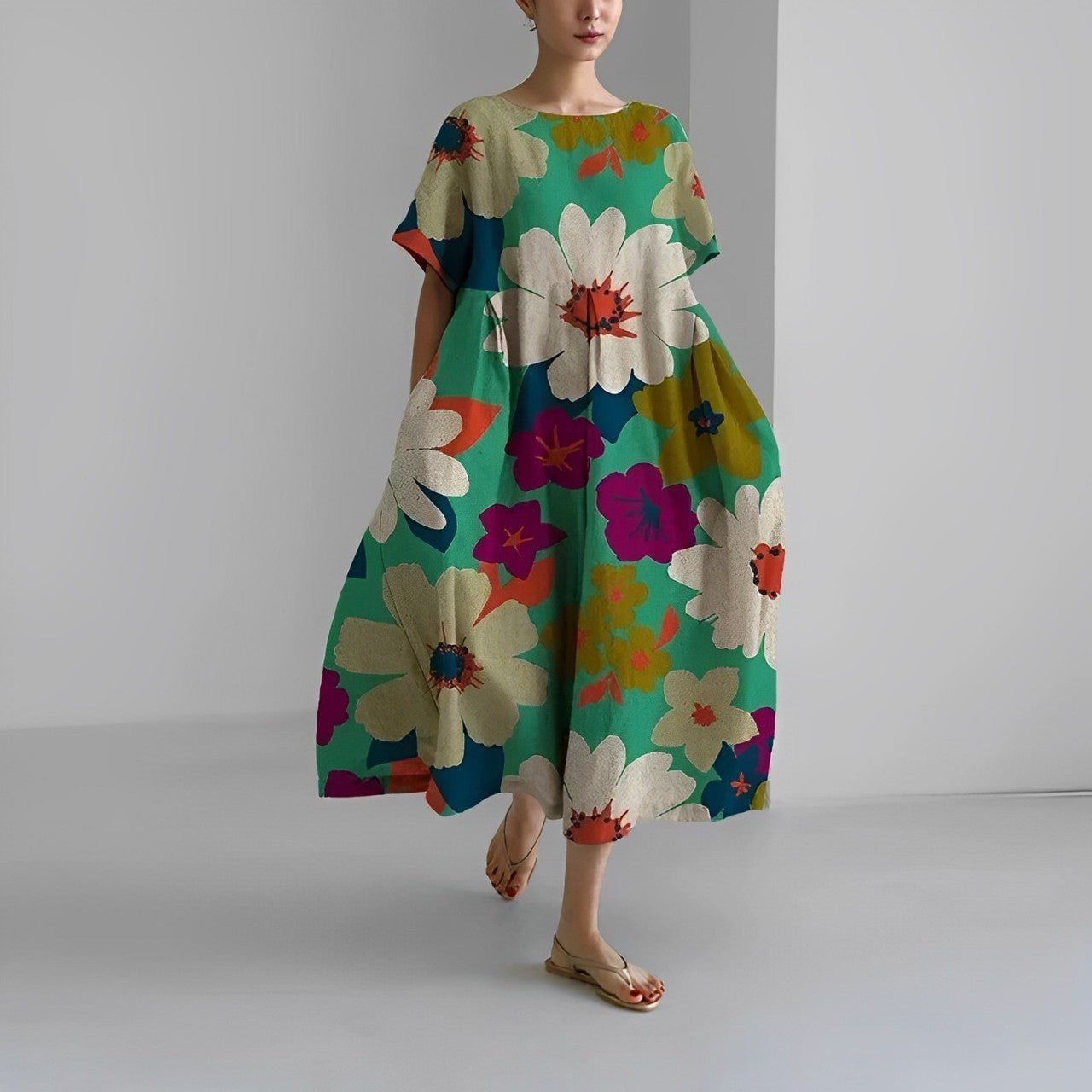 Florie Floral Garden Summer Dress