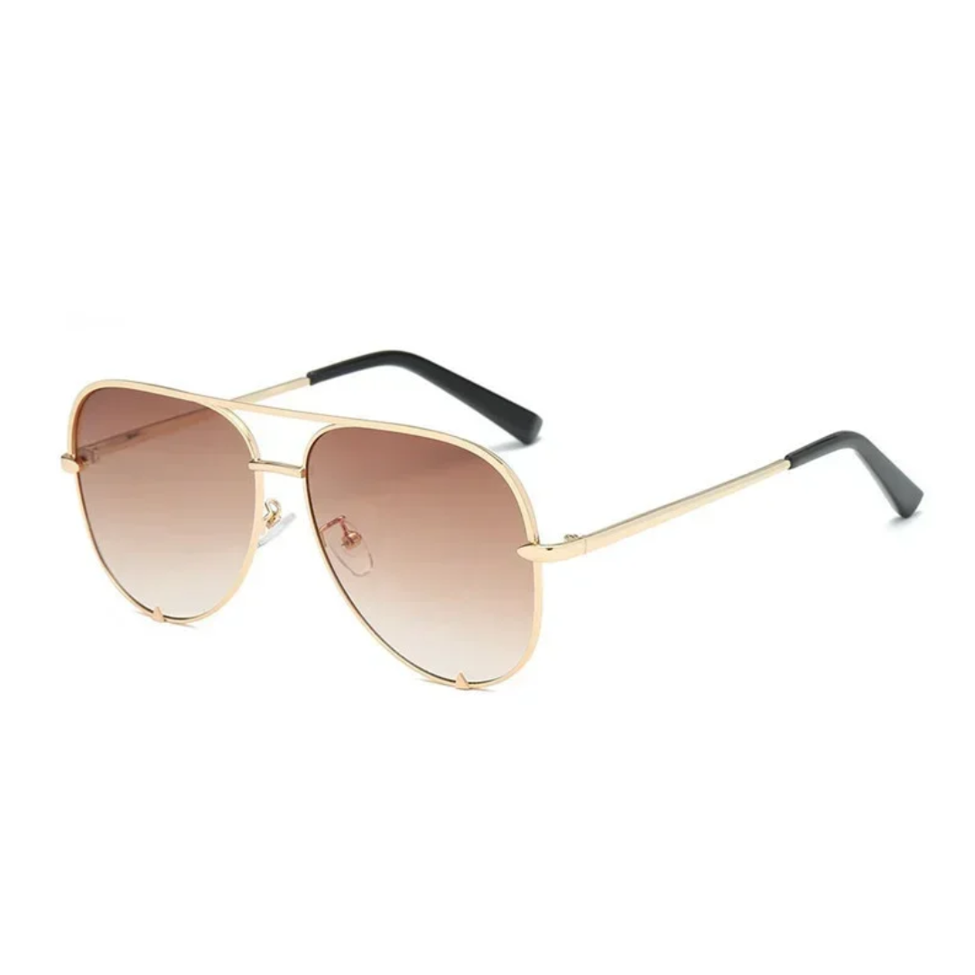 Ruby Vintage Gold Alloy Sunglasses for Women