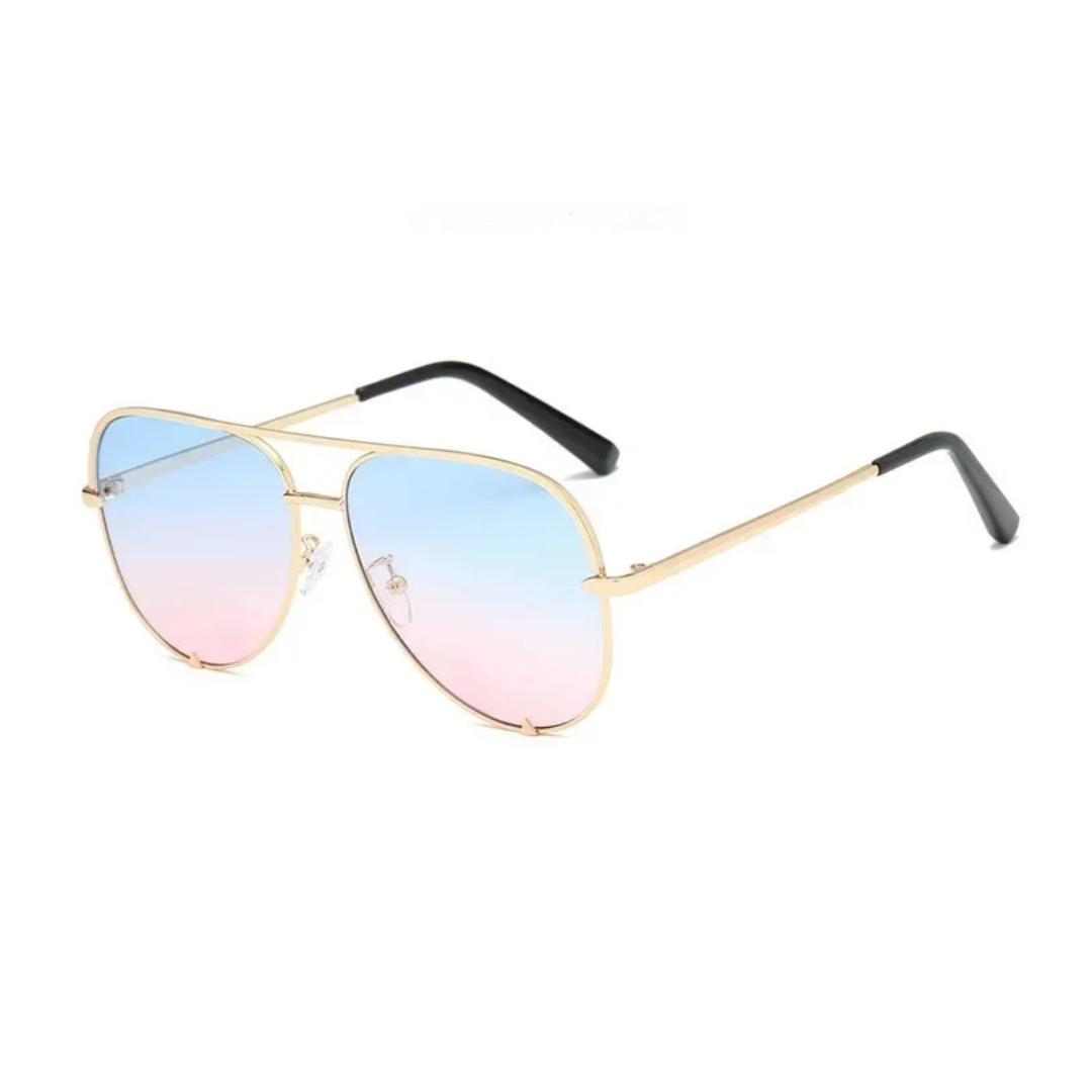 Ruby Vintage Gold Alloy Sunglasses for Women