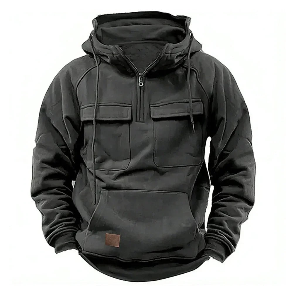 Men's Military Hoodie - Tactical Design, Warm & Breathable Sweatshirt for Comfort 4