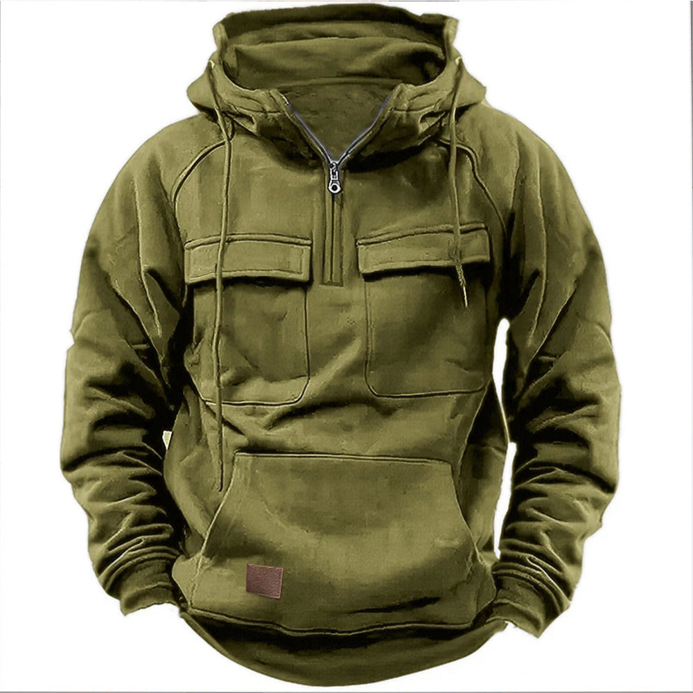 Men's Military Hoodie - Tactical Design, Warm & Breathable Sweatshirt for Comfort 6