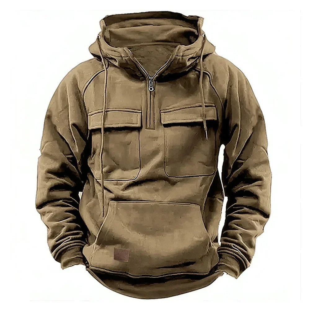 Men's Military Hoodie - Tactical Design, Warm & Breathable Sweatshirt for Comfort 3