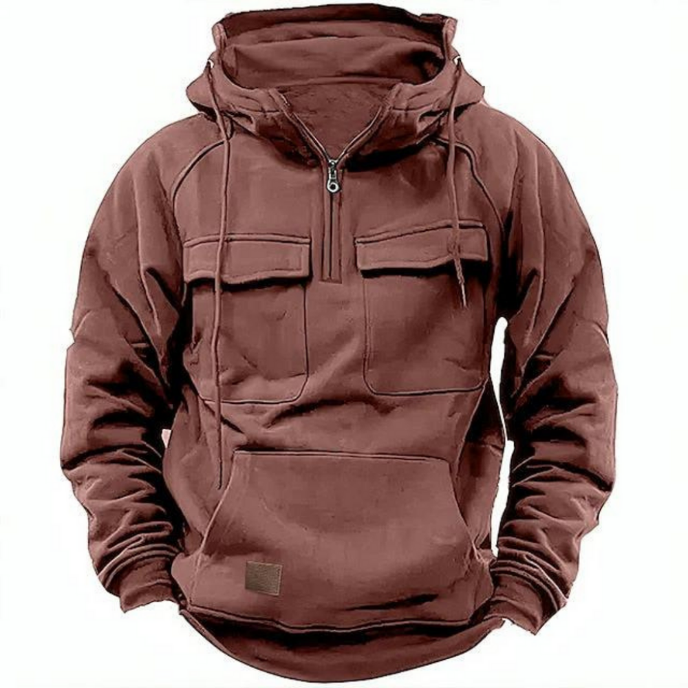 Men's Military Hoodie - Tactical Design, Warm & Breathable Sweatshirt for Comfort 1