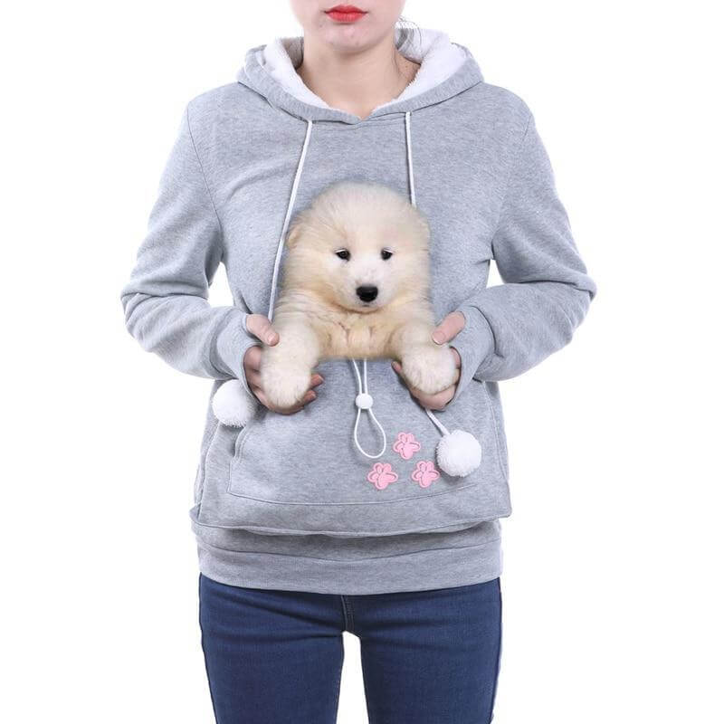 Women's Zip Up Hoodie with Cat Pocket - Soft Sweatshirt for Comfort-4
