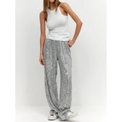 Women's Silky Sequin Pants-2