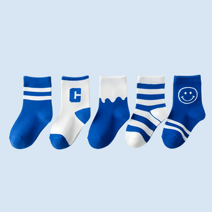 JoyfulSteps Kids' Short Socks – 5 Pairs