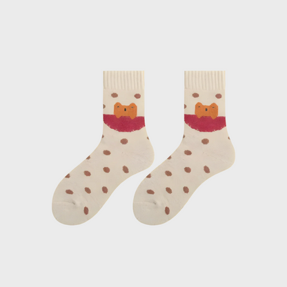 Sprig Mid Length Socks for Women