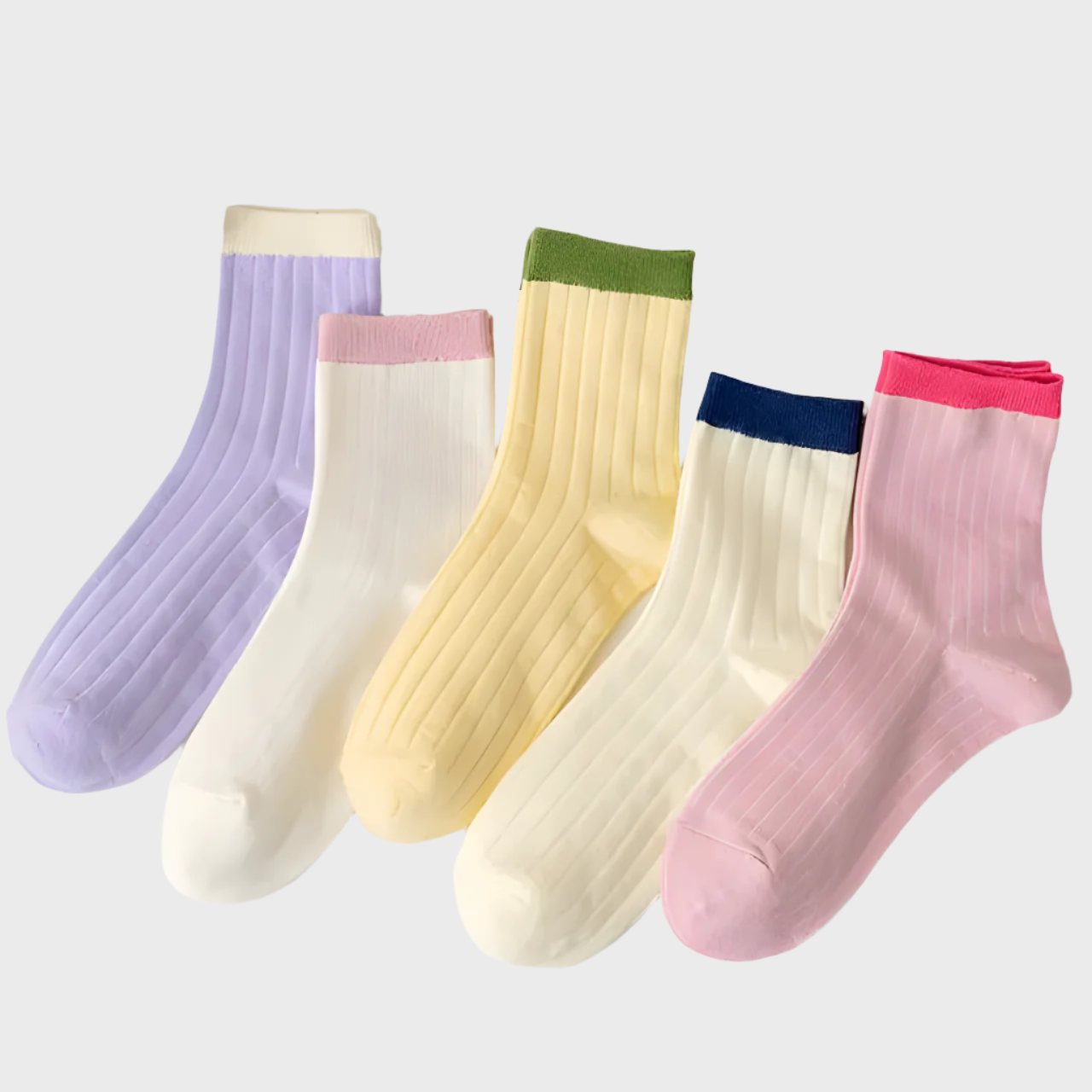 CutieChic Warm Mid Tube Women's Socks - 5 Pairs