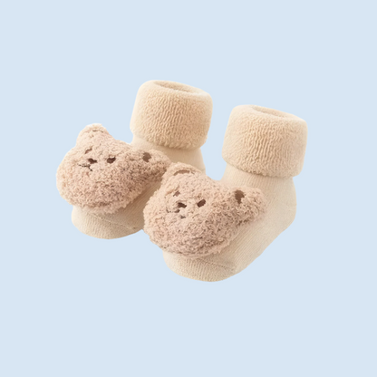 CozyBear Sock Shoes – Warm Toddler Grip Shoes