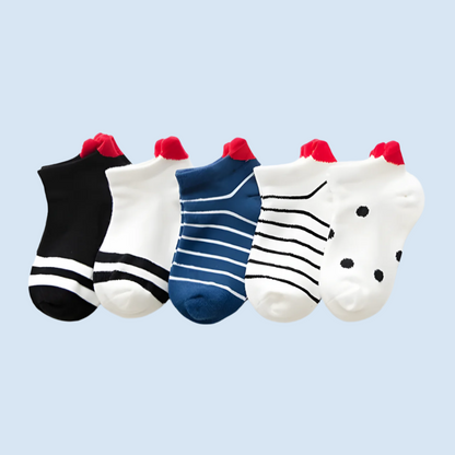 CoolPaw Comfortable Cotton Socks for Kids - 5 Pairs