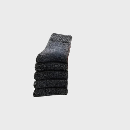 CozyHot Unisex Thicken Wool Winter Socks - 5 Pairs