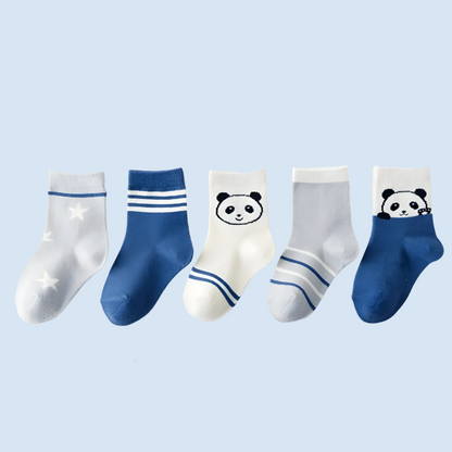 JoyfulSteps Kids' Short Socks – 5 Pairs