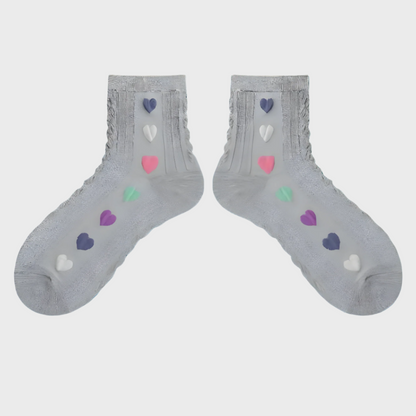 SoftHearts Women's Cotton Mid Socks - 1 Pair