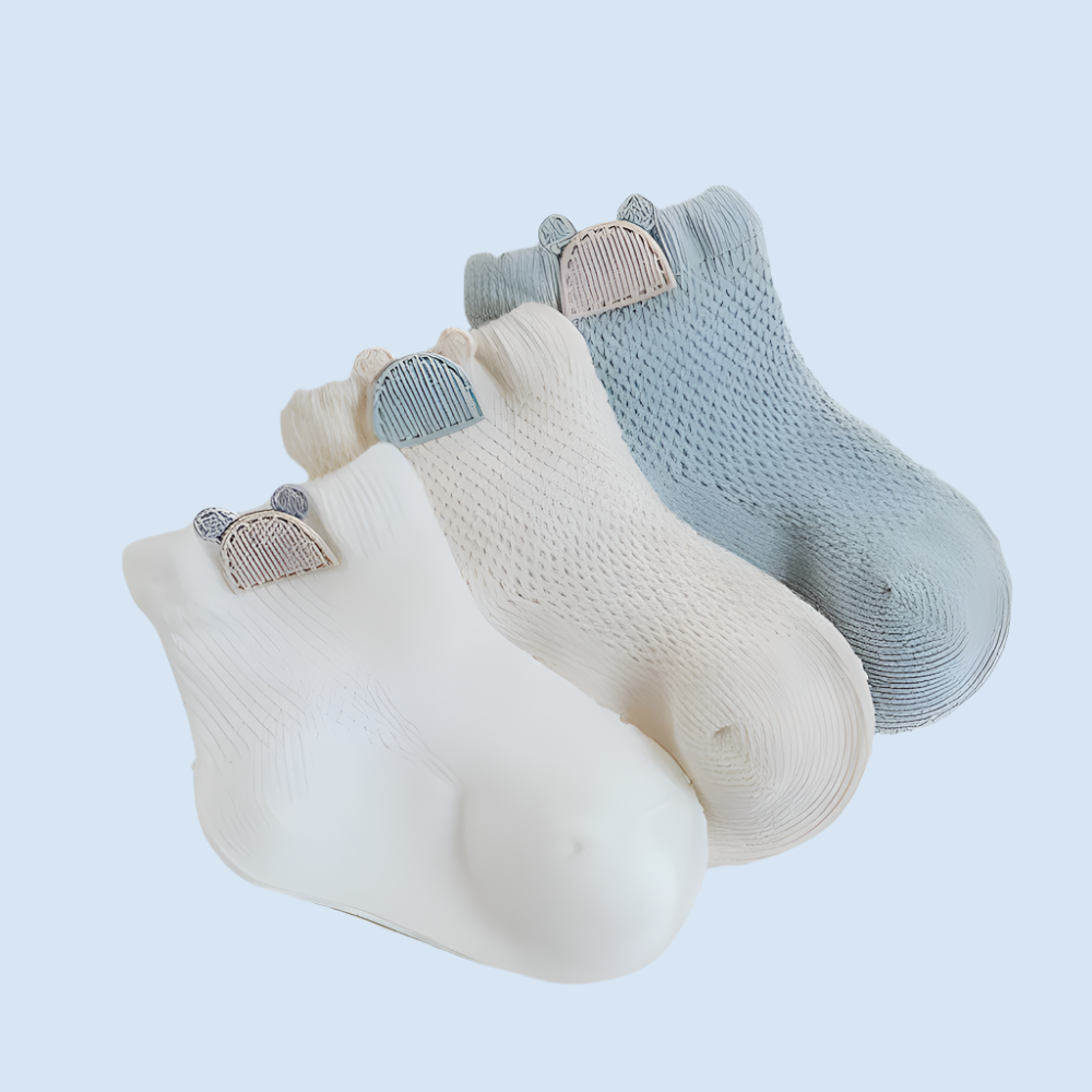 ComfortCotton Baby Socks Set - 3 Pairs